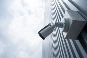CCTV Camera on the out door wall