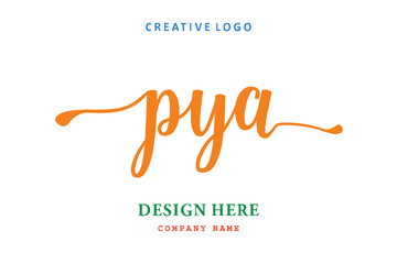 PYA lettering logo is simple, easy to understand and authoritative
