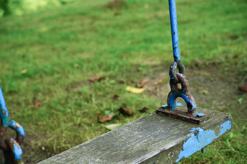 Naklejka premium 福島県石川郡浅川町の城山公園の遊具