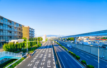 大阪　中国自動車道　大阪モノレール