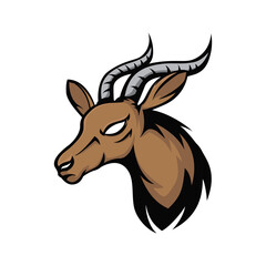 Antelope head vector design