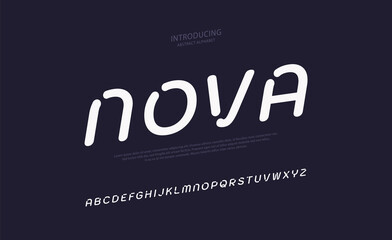 Future minimal alphabet font. Typography urban style fonts for sport, technology, digital, aplication, movie logo design