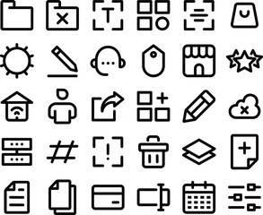 Media Icons User Interface 32 px Solid, line, and gradient style.