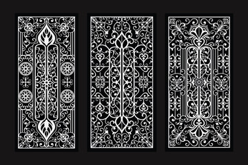 Vertical decorative Panel ornament designs