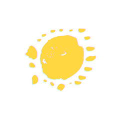 sun drawing simple vector illustration