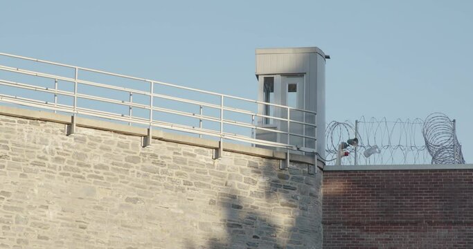 Prison Guard Tower and Razor Wire