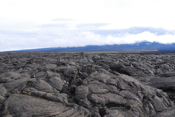 volcanic landscape in island
