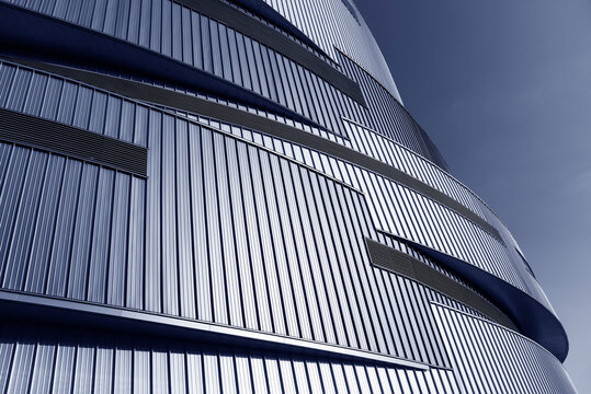 Fototapeta Exterior of modern architecture. building abstract background