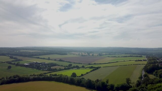 Flying over the Chartham Downs with 4K drone