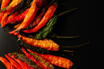 Birds Eye Chili also called Thai chili often seen in Southeastern Asian Countries