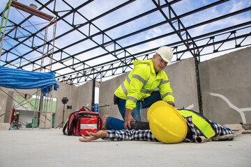 Accident assistance in construction work