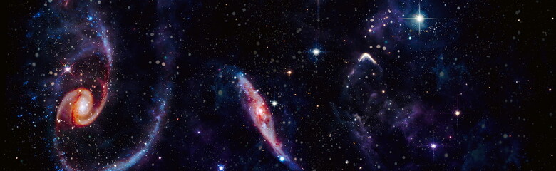 Mystical beautiful space. Unforgettable diverse space background Elements of this image furnished by NASA © Maximusdn