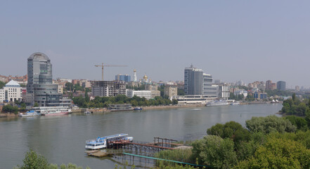 Naklejka premium The city of Rostov-on-Don on a hot July afternoon
