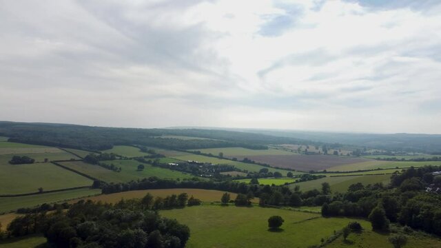 Capturing 4K footage of the stunning rolling countryside of Chartham Down in Kent, UK