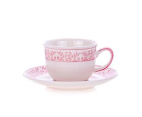 ceramic cup isolated on white background.