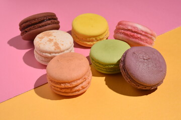 カラフルなマカロン