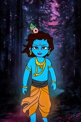 digital art of lord Krishna