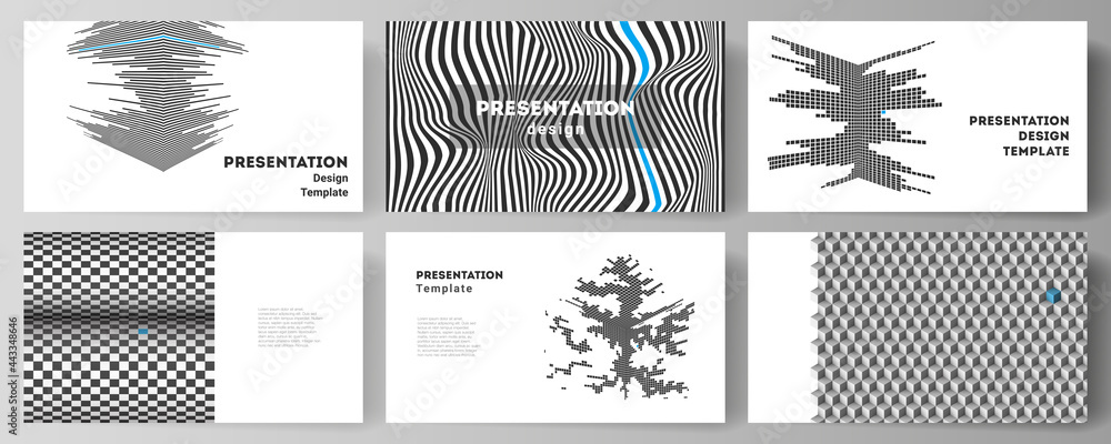 Poster the minimalistic abstract vector illustration of the editable layout of the presentation slides desi