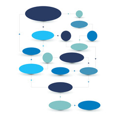 Flow chart scheme. Infographics element. Vector design.