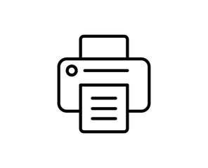Printer line icon