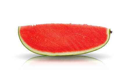 Watermelon slices isolate on white background with clipping path.   