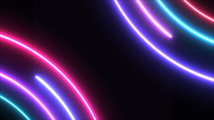 Neon running lasers technology background