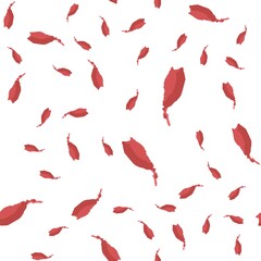 Hand Drawn seamless pattern brush strokes is red color