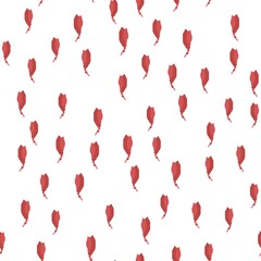Simple seamless pattern brush strokes is red color