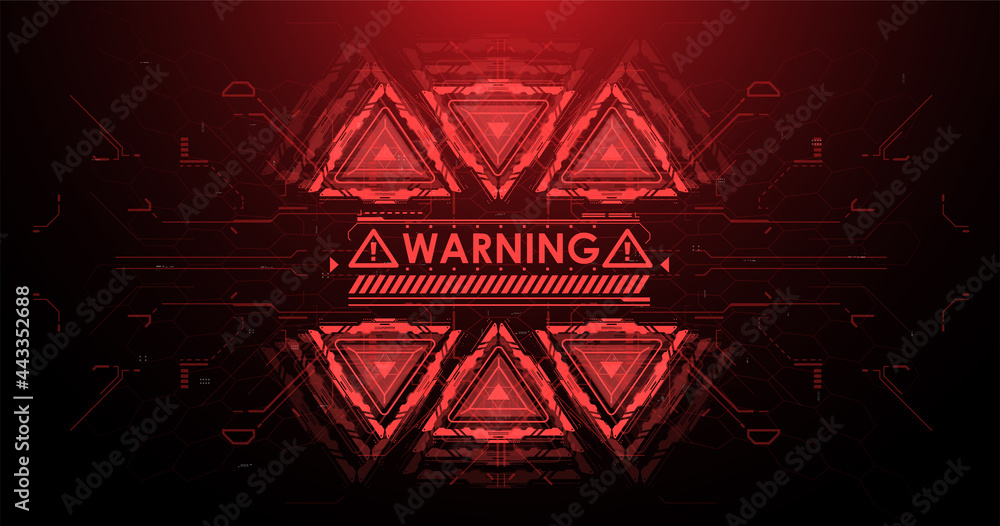 Poster head up screens for video and games. abstract tech background. cyberpunk sky-fi illustration. futuri