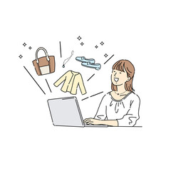 ネットビジネス、稼ぐ女性、副業、貯金