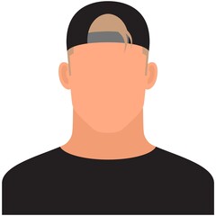 Young guy avatar icon vector isolated on white background