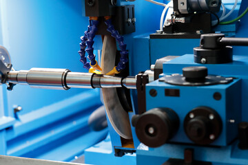CNC cylindrical grinding machine - obrazy, fototapety, plakaty