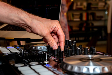 dj remote control on the holiday