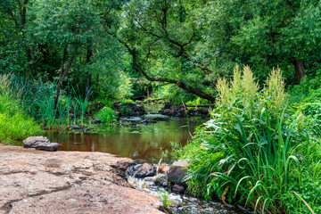 River with granite banks