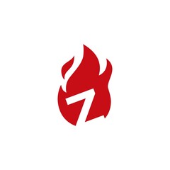 z letter fire flame logo vector icon illustration