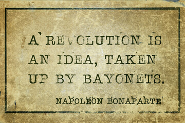 by bayonets Napoleon