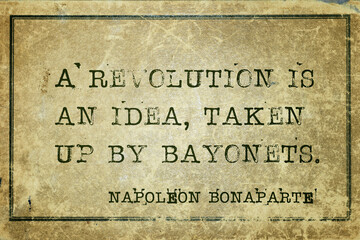 by bayonets Napoleon
