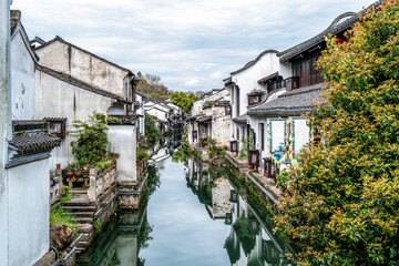 Fototapeta na wymiar The scenery of the ancient town of Shaoxing, Zhejiang