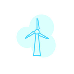 Illustration Vector graphic of Windmill icon template