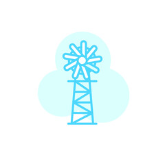 Illustration Vector graphic of Windmill icon template
