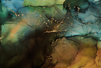 Alcohol ink art.Mixing liquid paints. Modern, abstract colorful background, wallpaper. Marble texture.Translucent colors