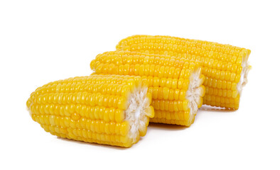 Sweet corn isolated on white background
