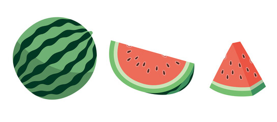 スイカのイラスト素材