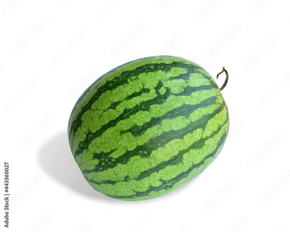 Wall mural watermelon sweet good test isolated on white background. this has clipping path.