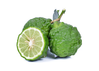 Bergamot fruit isolated on white background