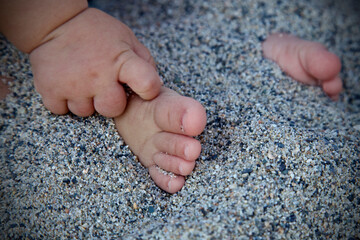 Primo contatto della sabbia