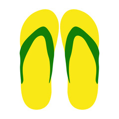 vector icon, flip flops on white background