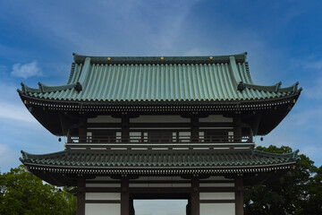 名古屋のお寺日泰寺の山門の風景