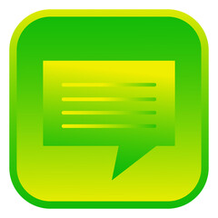 Text message symbol. Isolated web icon.