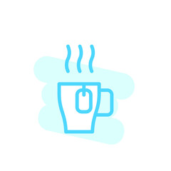 Illustration Vector graphic of teacup icon template